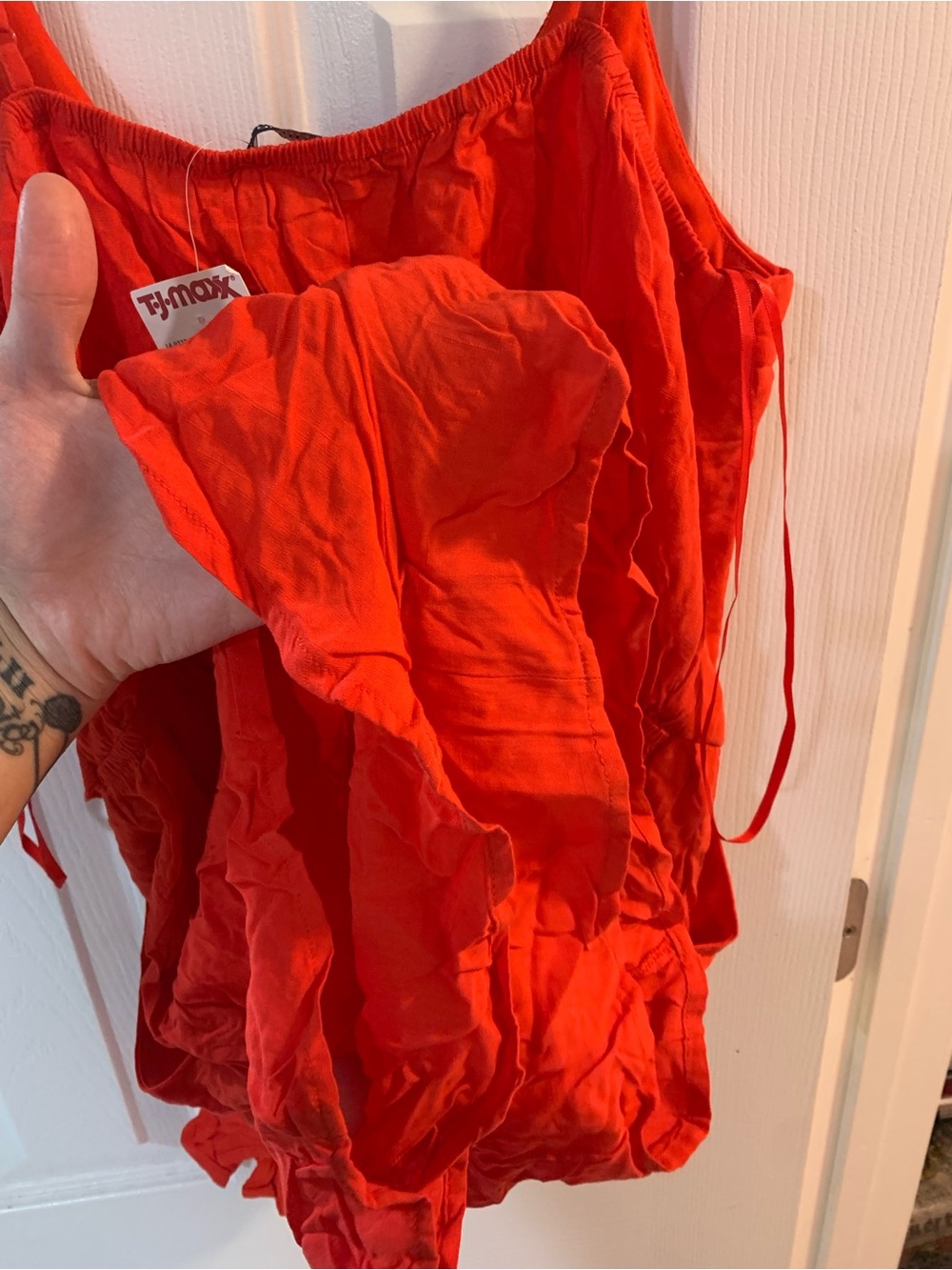 Bright Red Romper - Picture 7 of 8